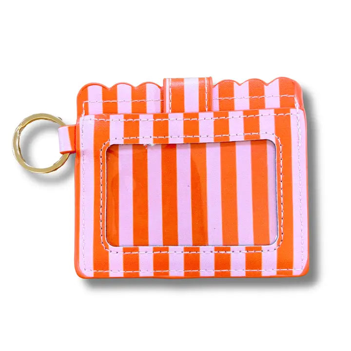 Wallet - Pink and Orange Stripes