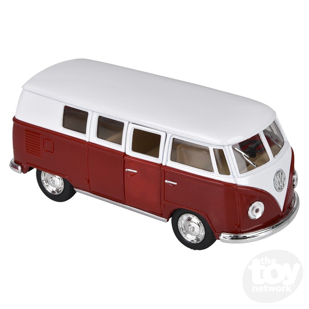 Diecast Pullback VW 1962 Bus Classic Colors 5" by Homeportonline