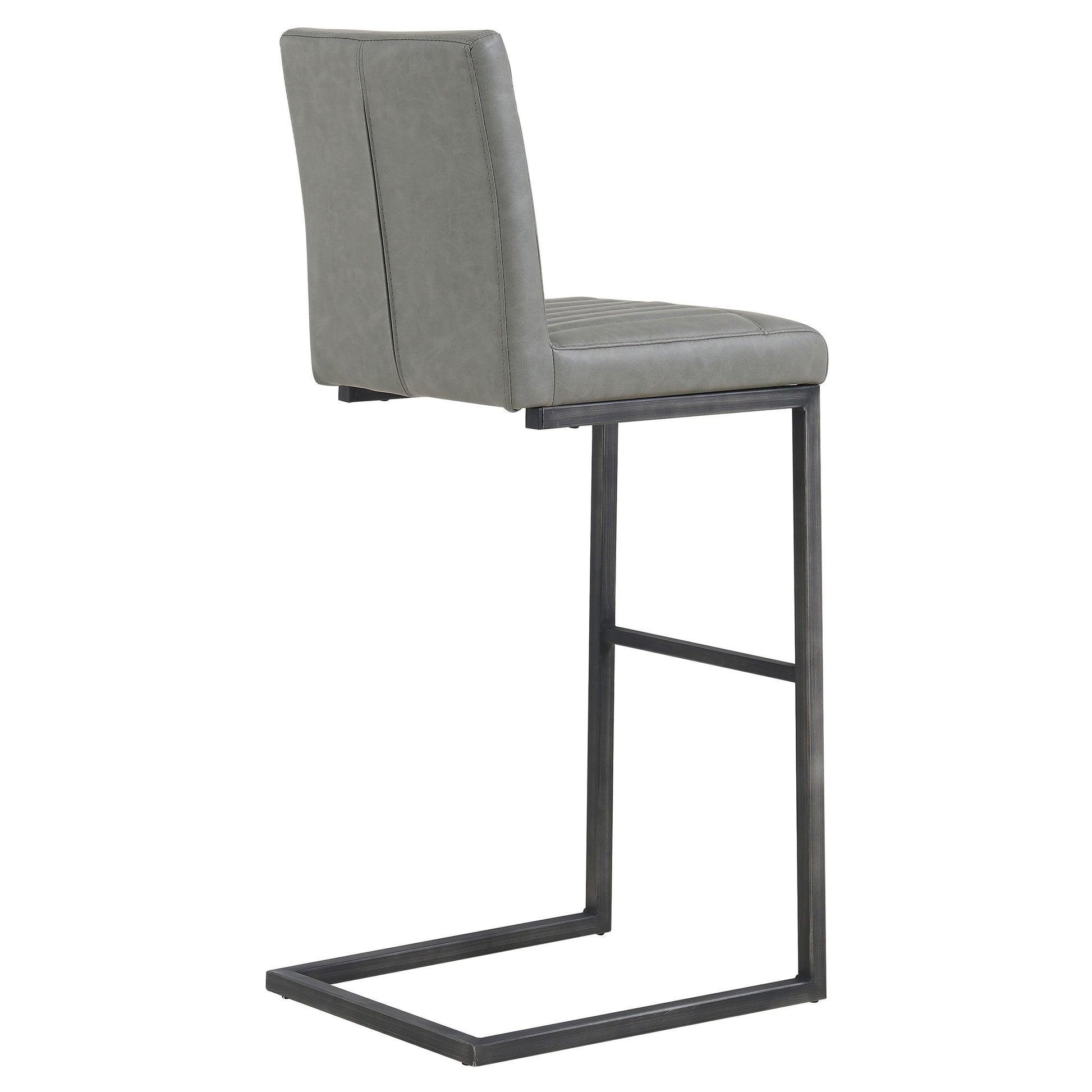 Ronan Polyurethane Bar Stool Antique Graphite Grey by Homeportonline