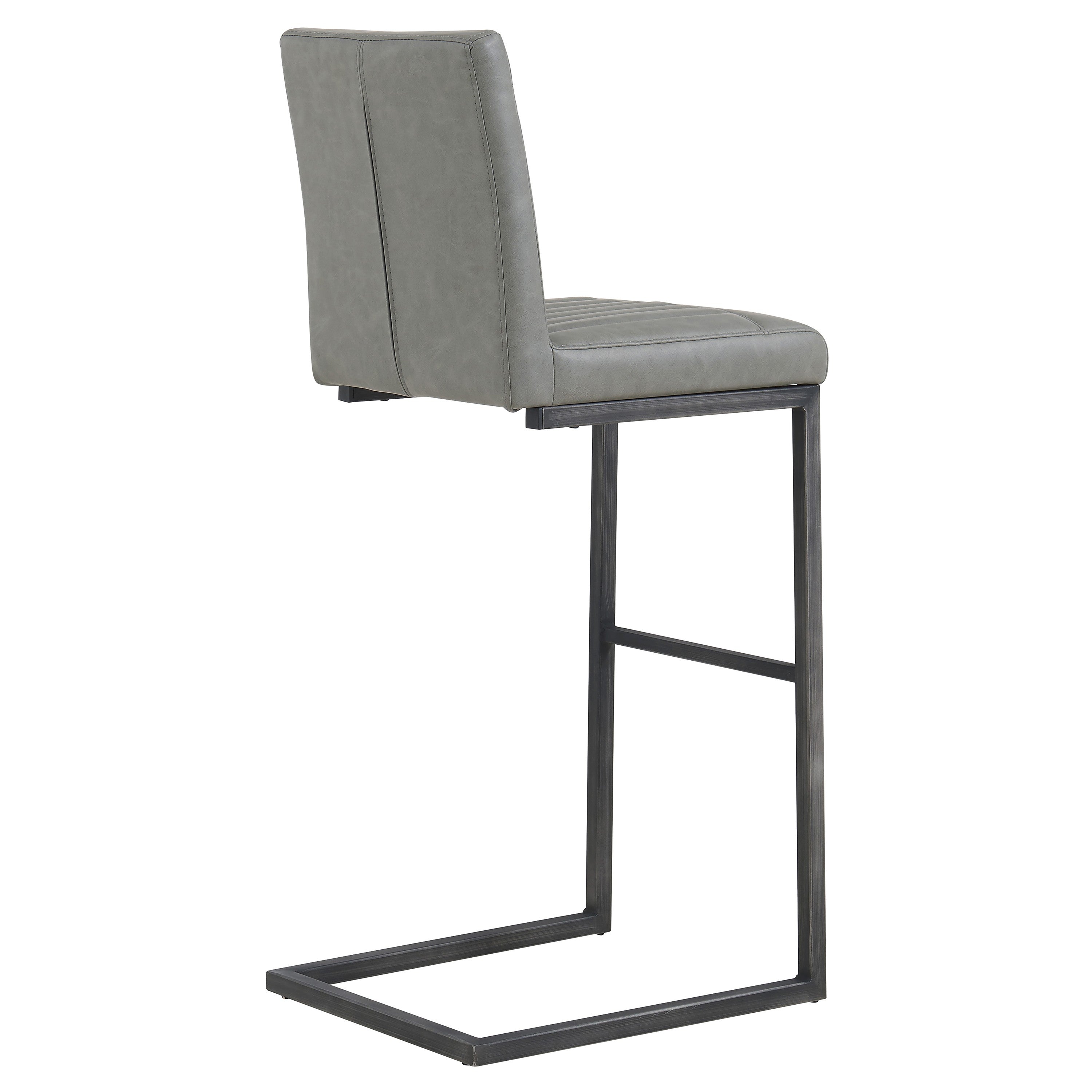 Ronan Polyurethane Bar Stool Antique Graphite Grey by Homeportonline