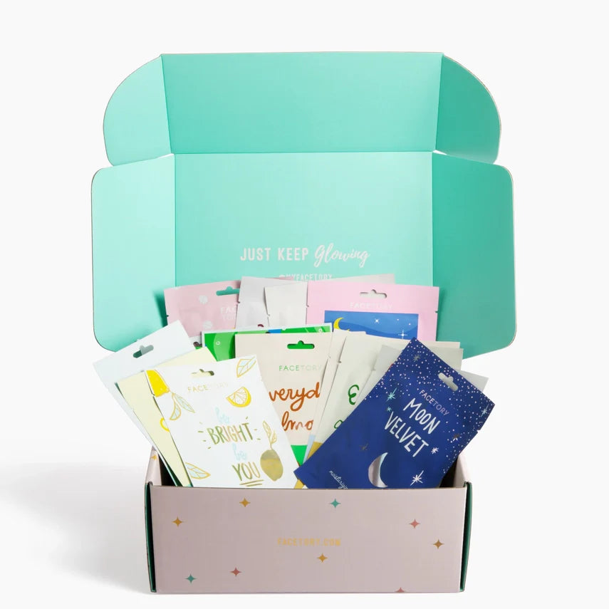 K-Beauty Face Mask Gift Set - Just Keep Glowing - Set of 15