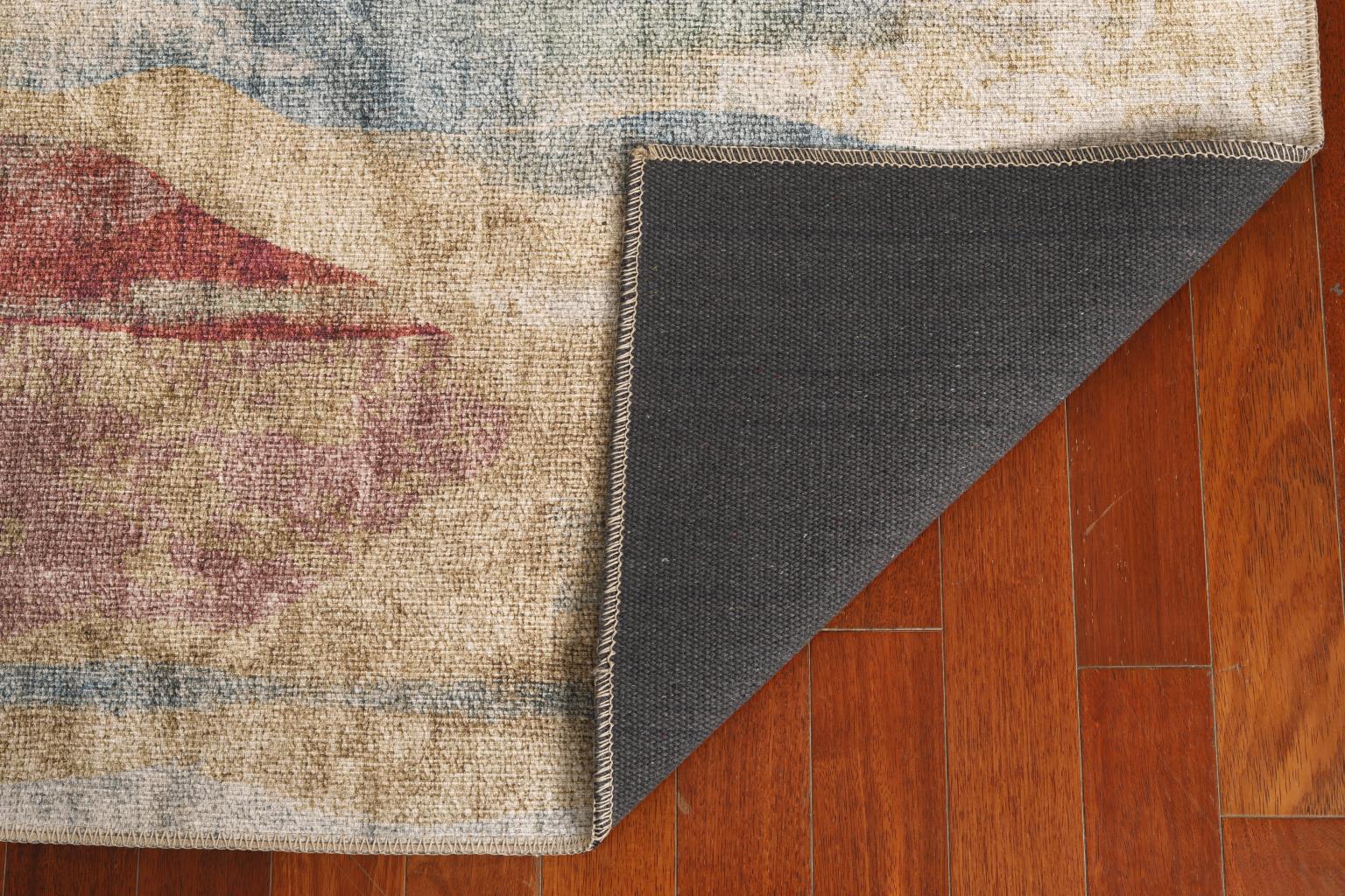 London Mirage Multi Color Washable Rug 5' x 7'6" by Homeportonline