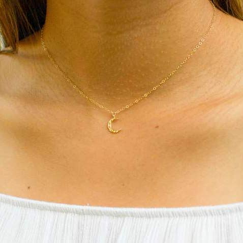 Crescent Moon Phase Necklace