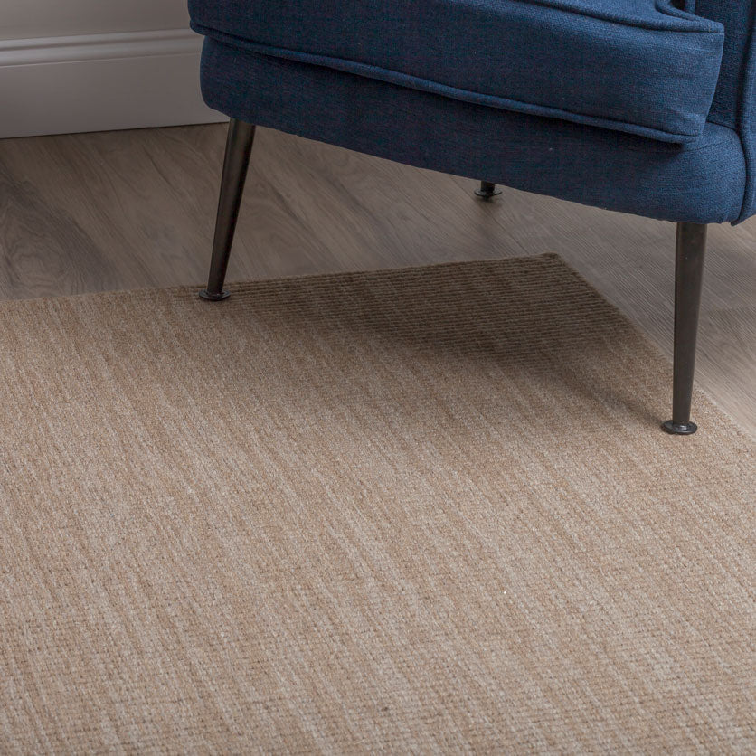 Monaco Boucle Wool Rug Mocha 5' X 7'6" by Homeportonline