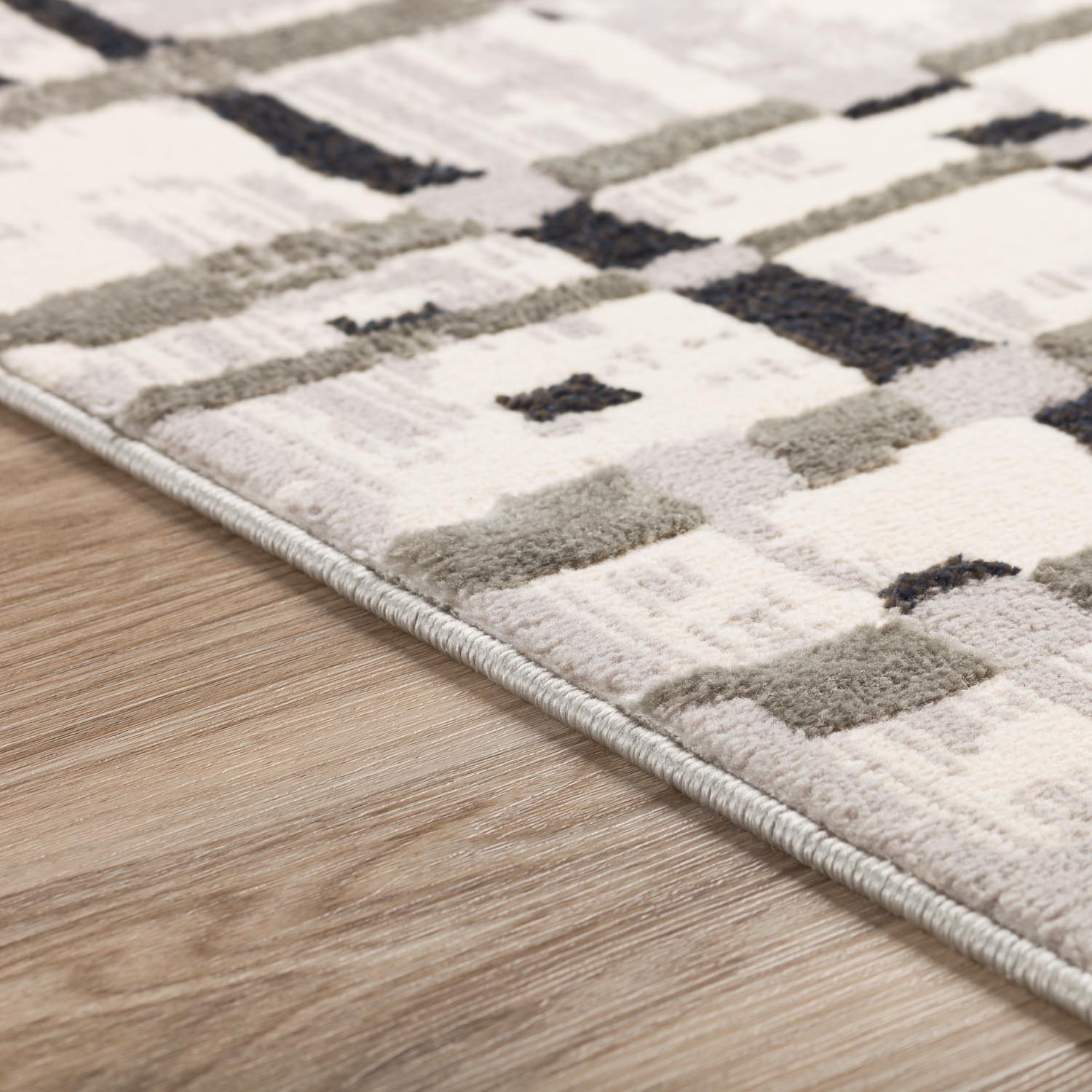 Karma Rug Grey 5'1"X7'5" by Homeportonline