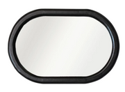 Mirror Mango Wood Oval Black 35.25"h by Homeportonline