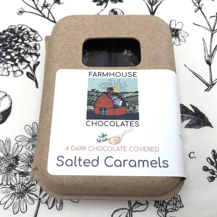 4 Piece Dark Chocolate Covered Salted Caramels