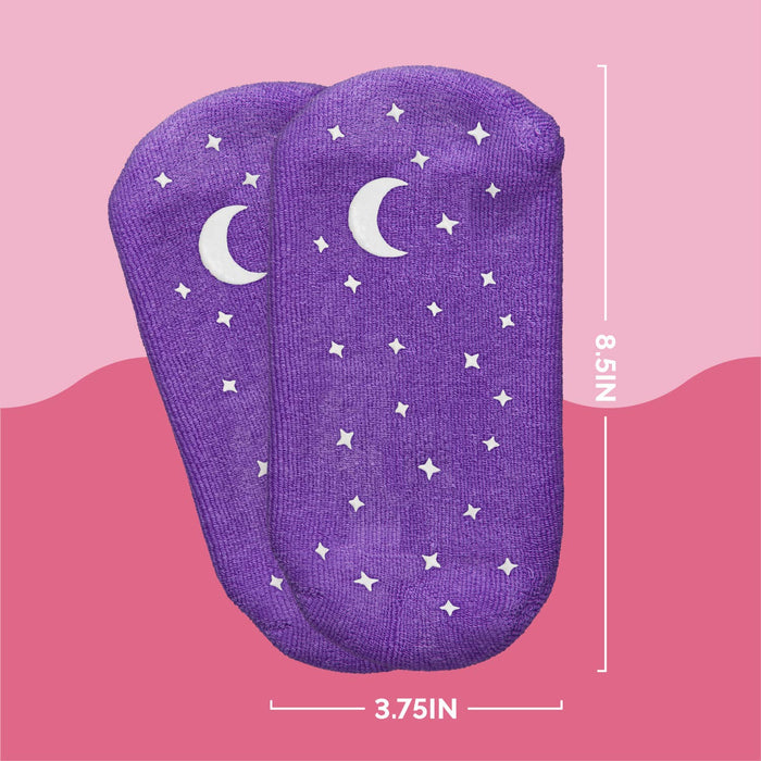 Gel Socks with Essential Oil Infused Gel Lining: Lavender in Purple