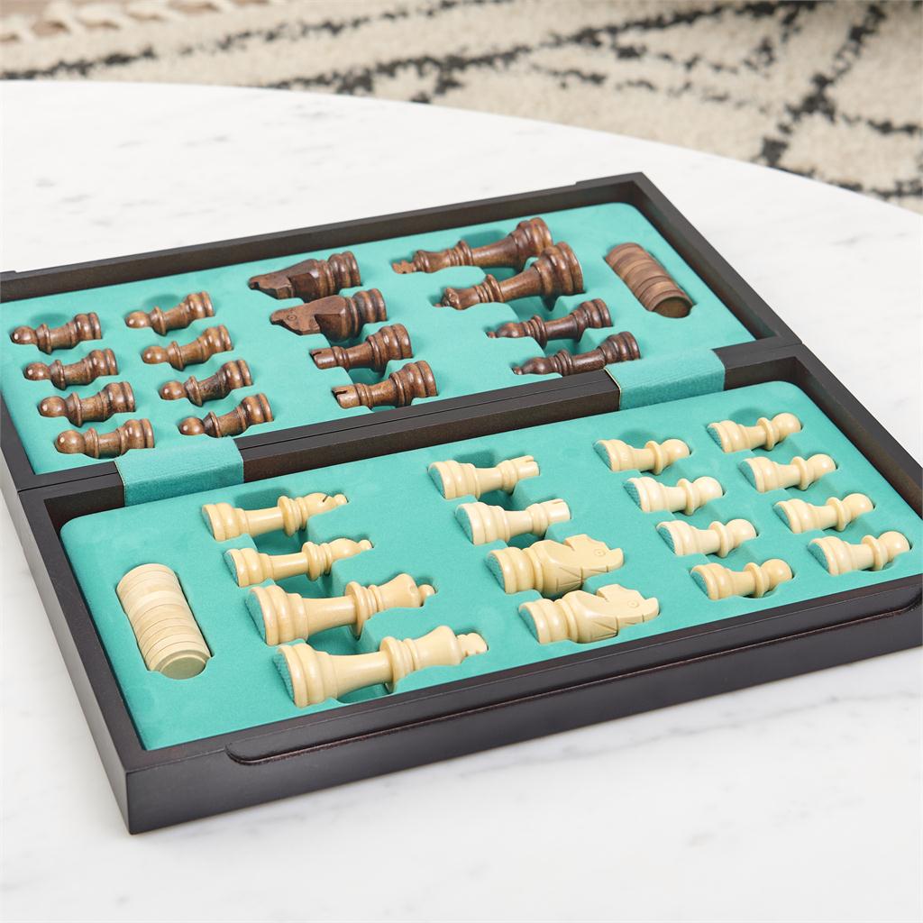 Game Chess & Checkers Deluxe Folding Board Cardinal Legacy by Homeportonline