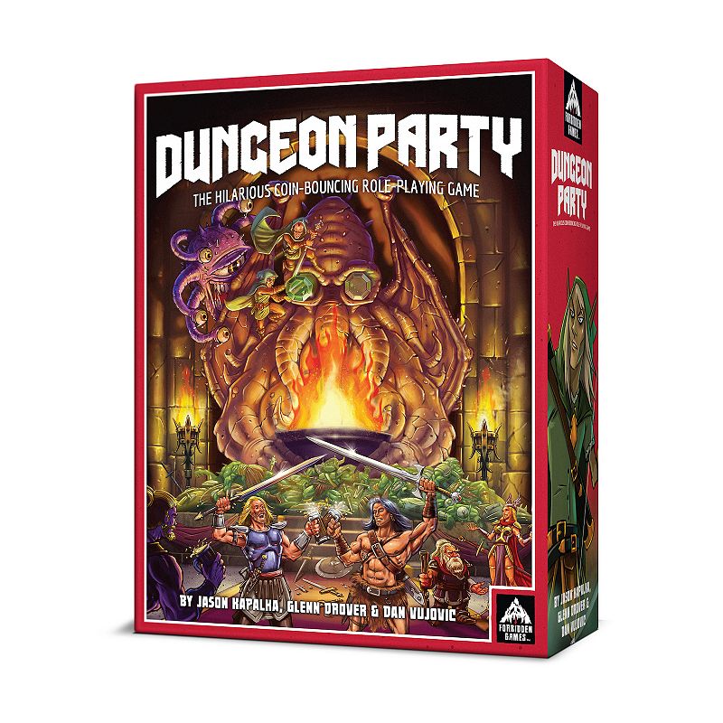 Forbidden Games: Dungeon Party - Premium Edition  Coin Bouncing Role-Playing Card Game  Party Game  Ages 10+  1-6 Players  30-90 Mi