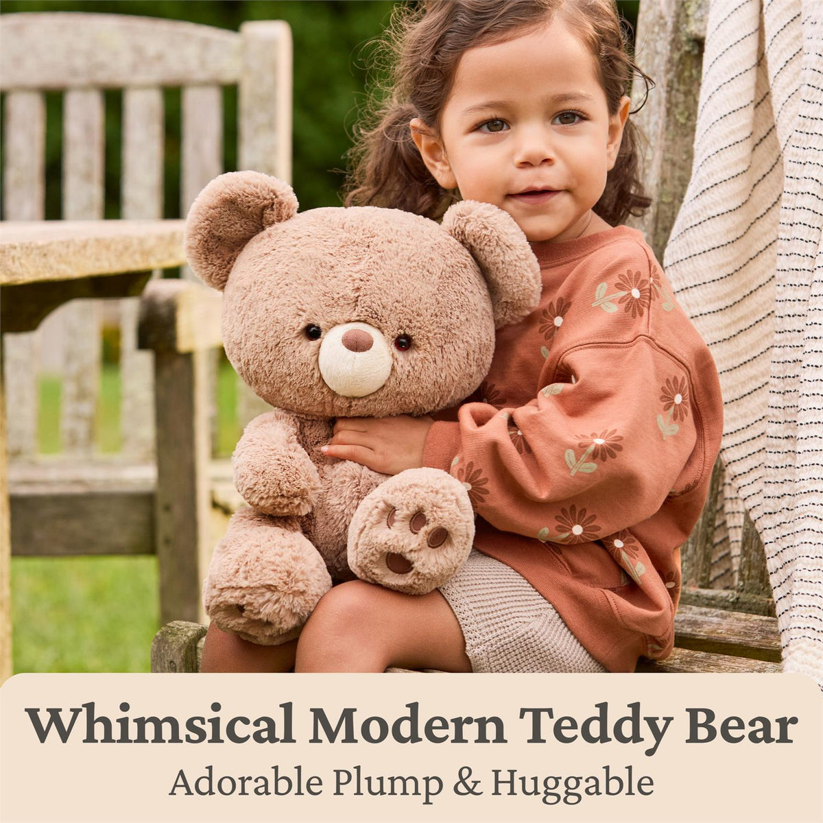 Plush Forever Friends Promise Bear Kai Taupe 12"