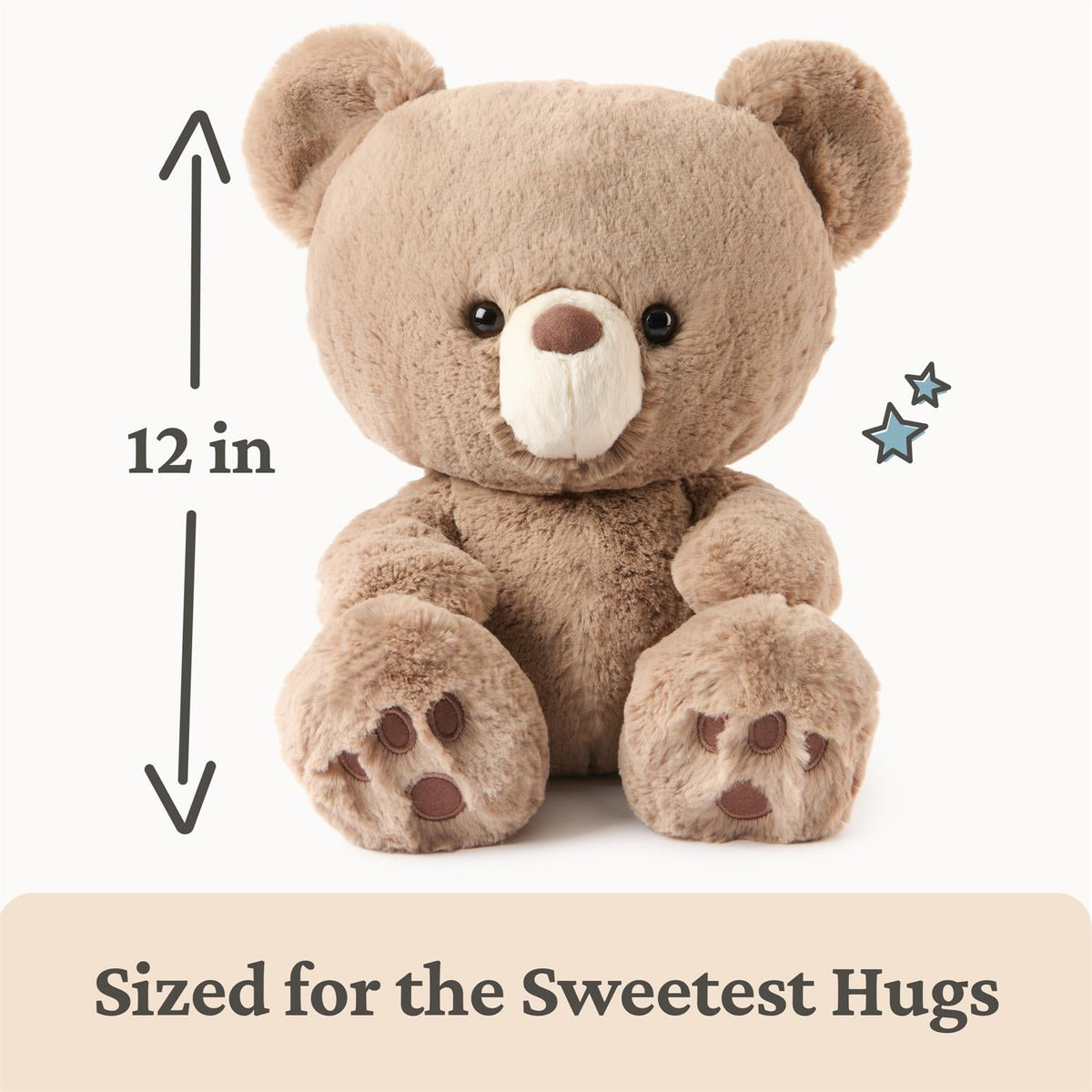 Plush Forever Friends Promise Bear Kai Taupe 12"
