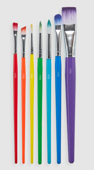 Lil' Brush Set Nylon Ombre Tip Set of 7 by Homeportonline