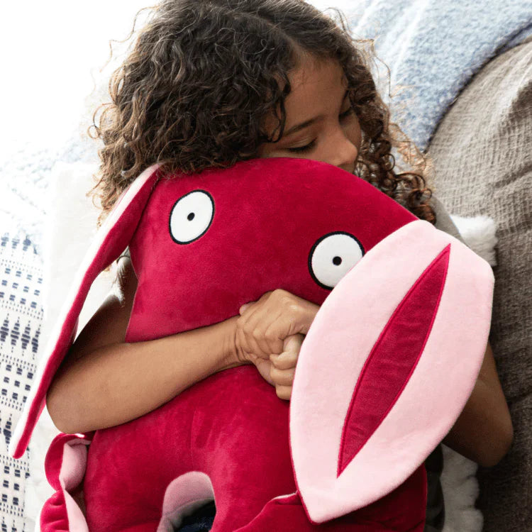 Bumpas Weighted Sensory Plush Lucky Red & Pink by Homeportonline