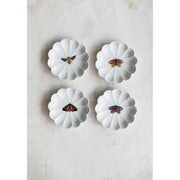 Stoneware Butterfly Fluted Dish - Sold Individually by Homeportonline