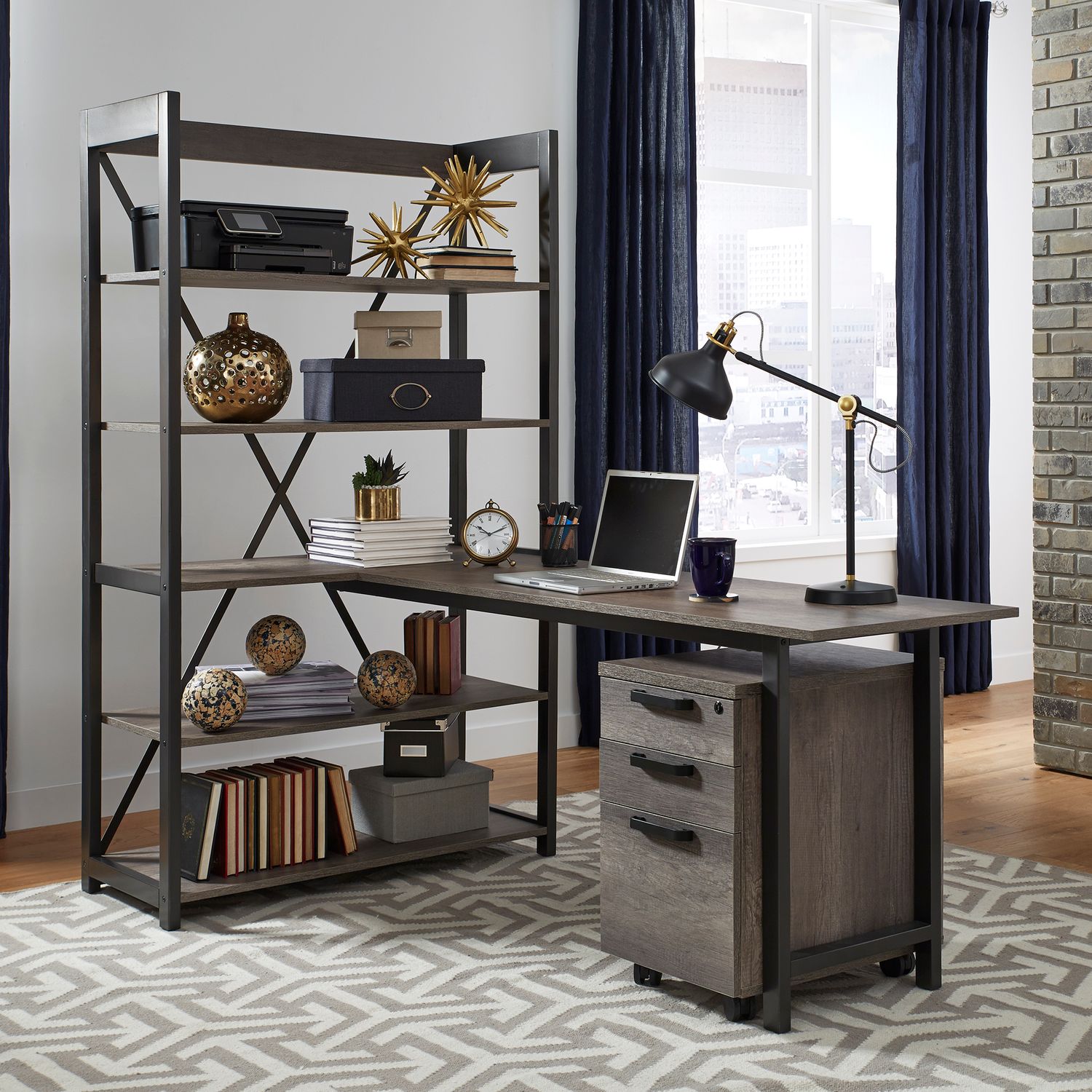 Tanners Creek File Cabinet Greystone Finish by Homeportonline