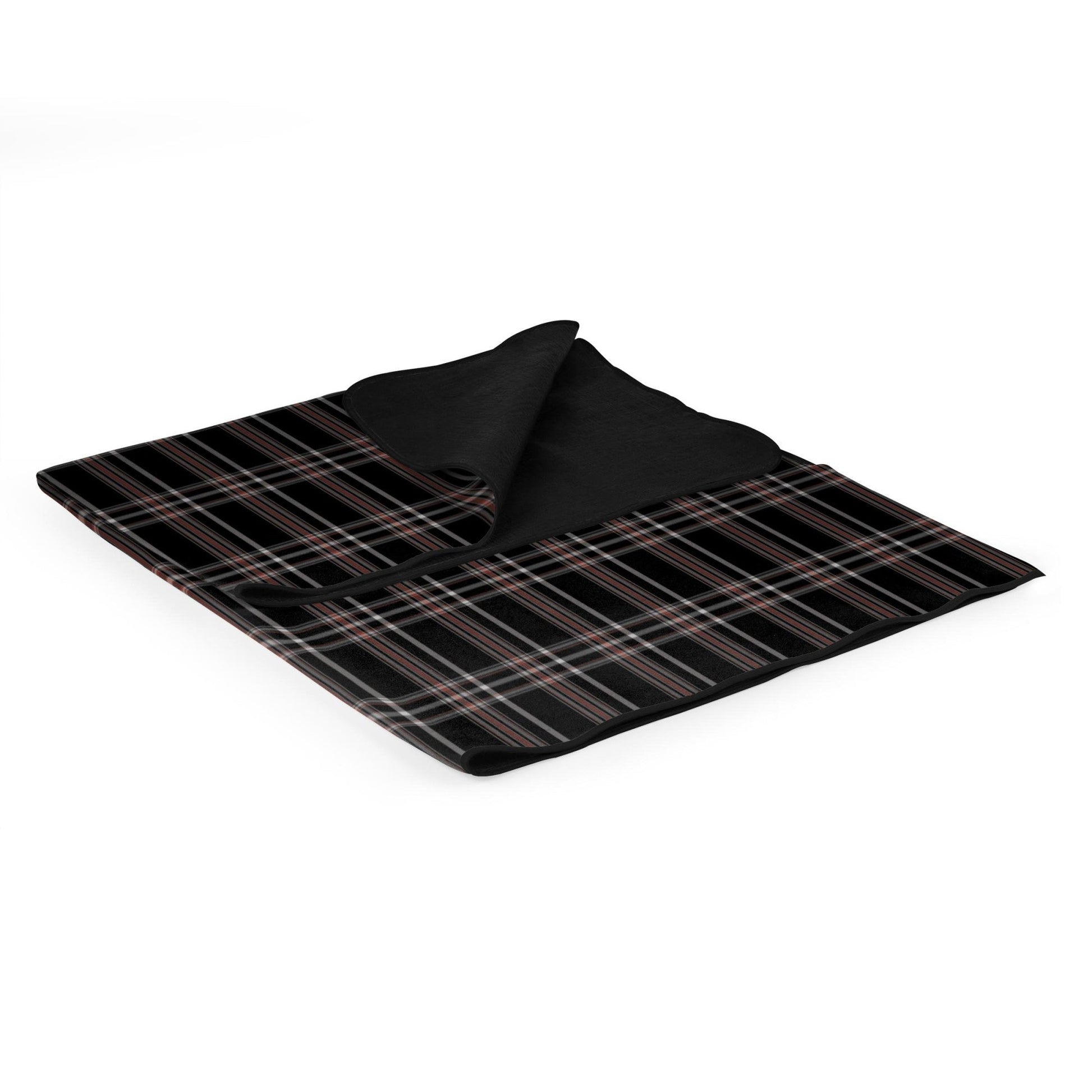The Blanket Tote - Black Tartan by Homeportonline