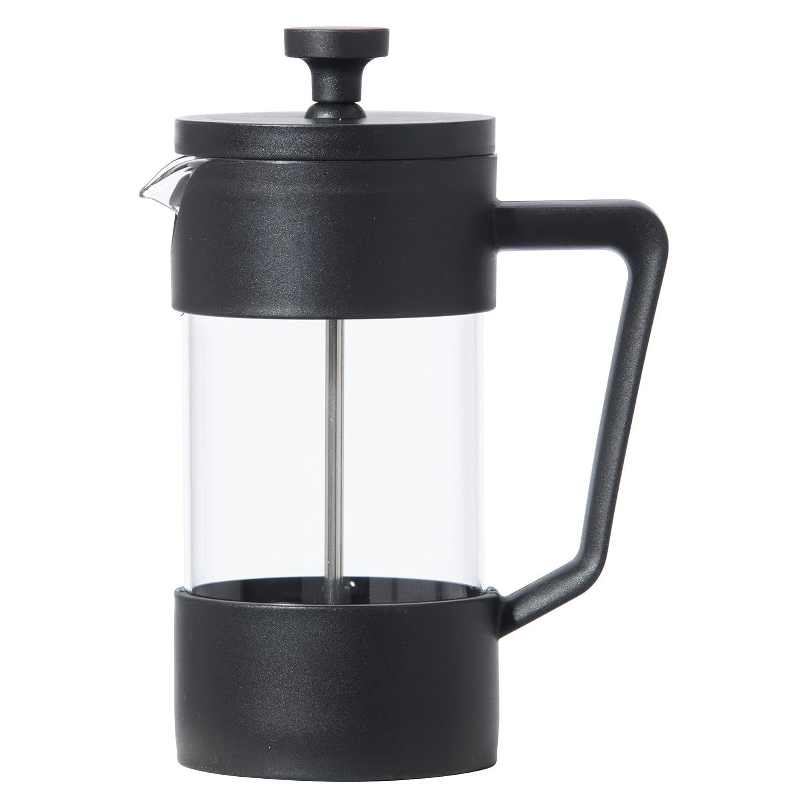 French Press - Borosilicate Glass Coffee Maker - 3 Cup Black by Homeportonline