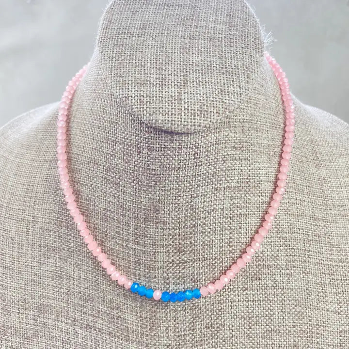 Crystal Beaded Delicate Necklace