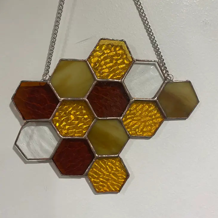 Large Honeycomb Suncatcher by Wild Lark
