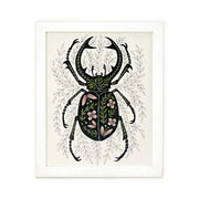 8" x 10" Stag Beetle Art Print by Wild Lark
