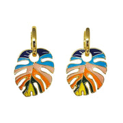Colorful Leaf Rainbow Earrings