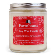 Soy Candle - 6.5oz - Cranberry Cinnamon by Homeportonline