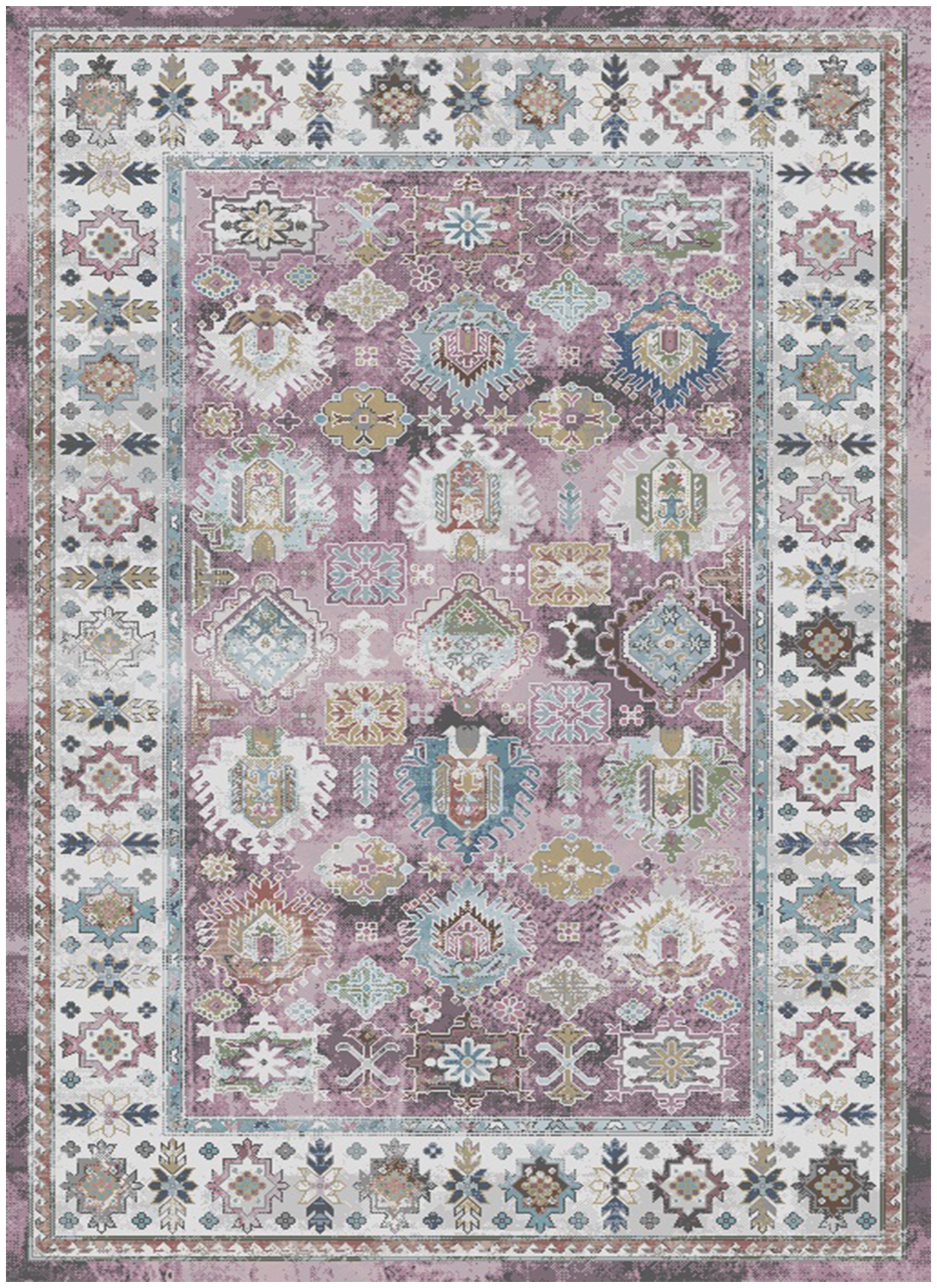 Monaco Renata Rug Pink 5'3" x 7'3" by Homeportonline