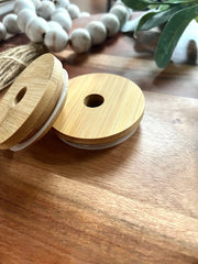 Bamboo Lid for Glass Cup