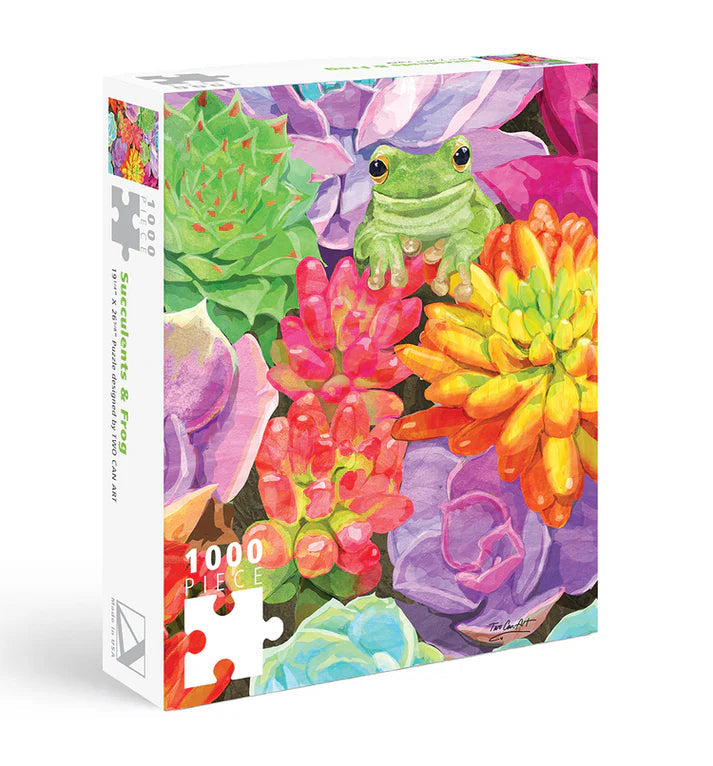 Puzzle 1000 Piece Succulents Frog by Homeportonline