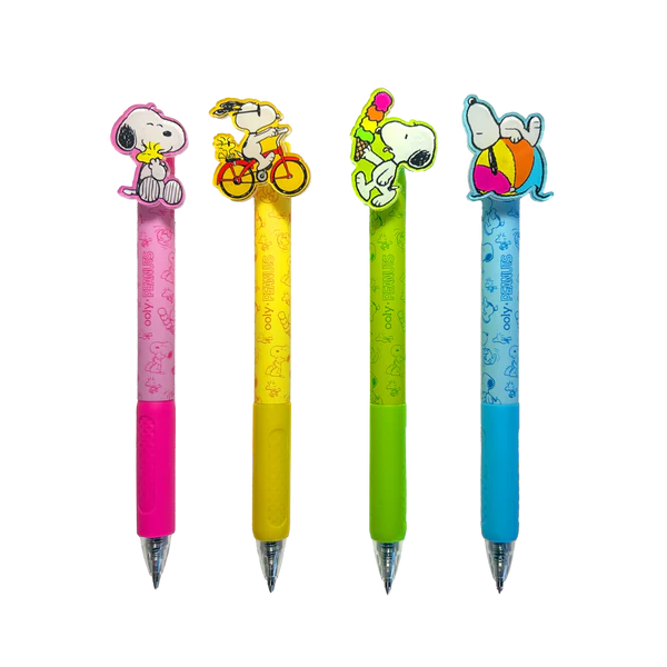 Ooly x Peanuts Gel Pens Black Ink Retractable - Set of 4 by Homeportonline