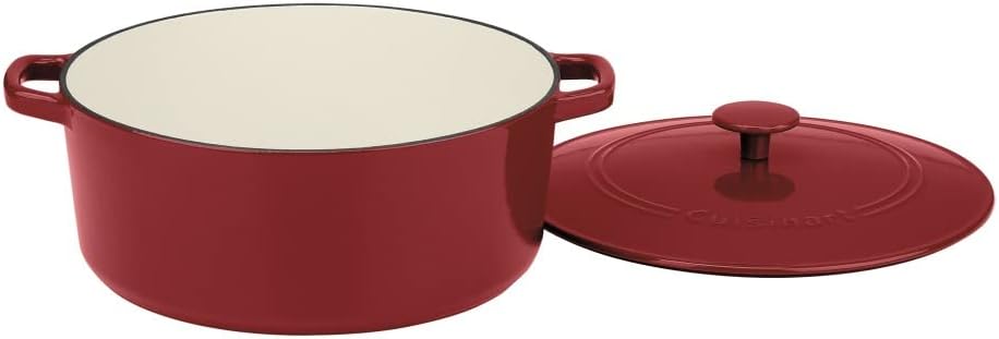 Pot - Enameled Cast Iron Casserole 7qt, Red by Homeportonline