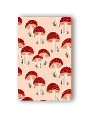 Peach Mushrooms classic layflat notebook by Wild Lark
