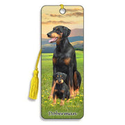 artgame - doberman - 3d dog breed bookmark