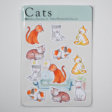 Hudson Illustration Sticker Sheet