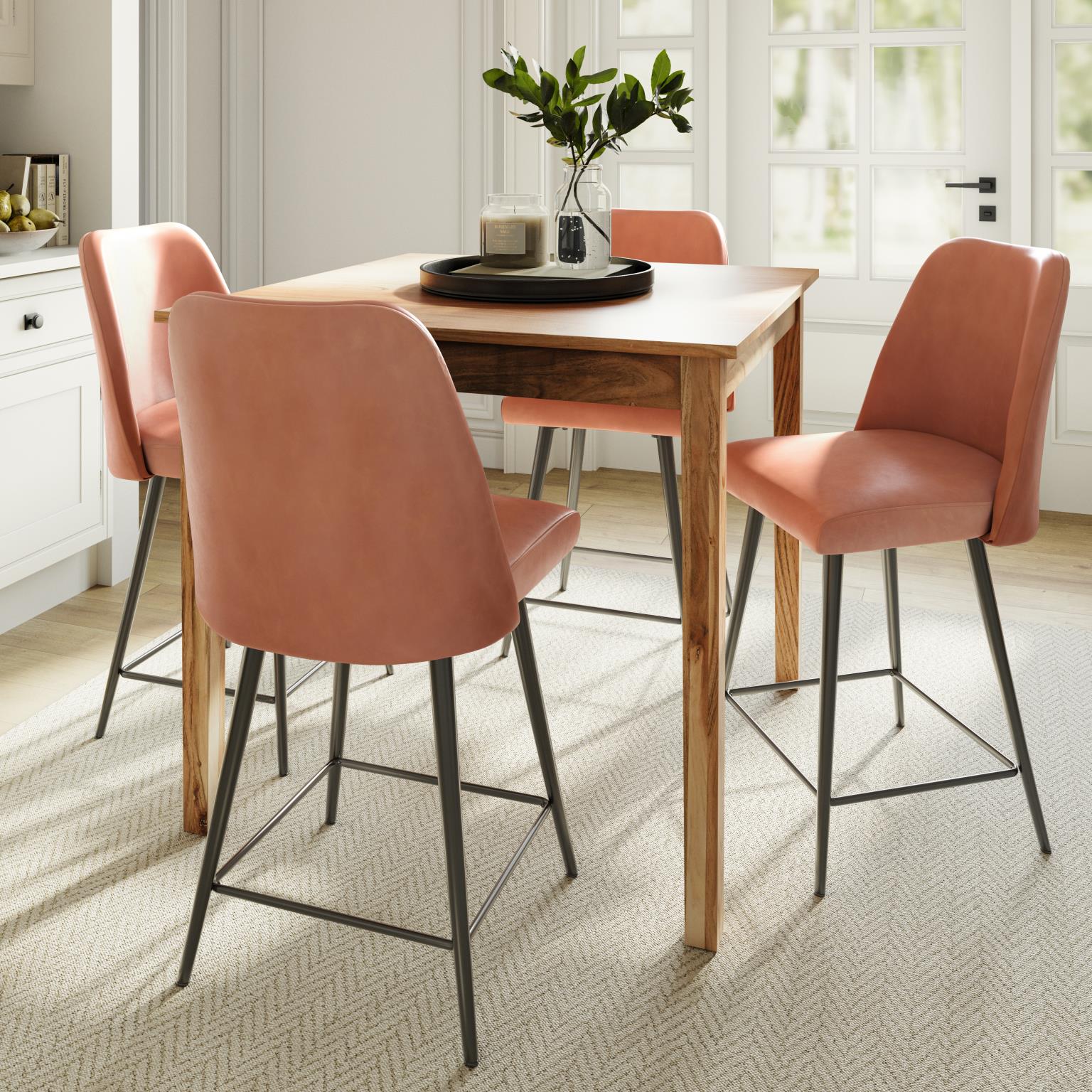 Colby Counter Table Square Natural by Homeportonline