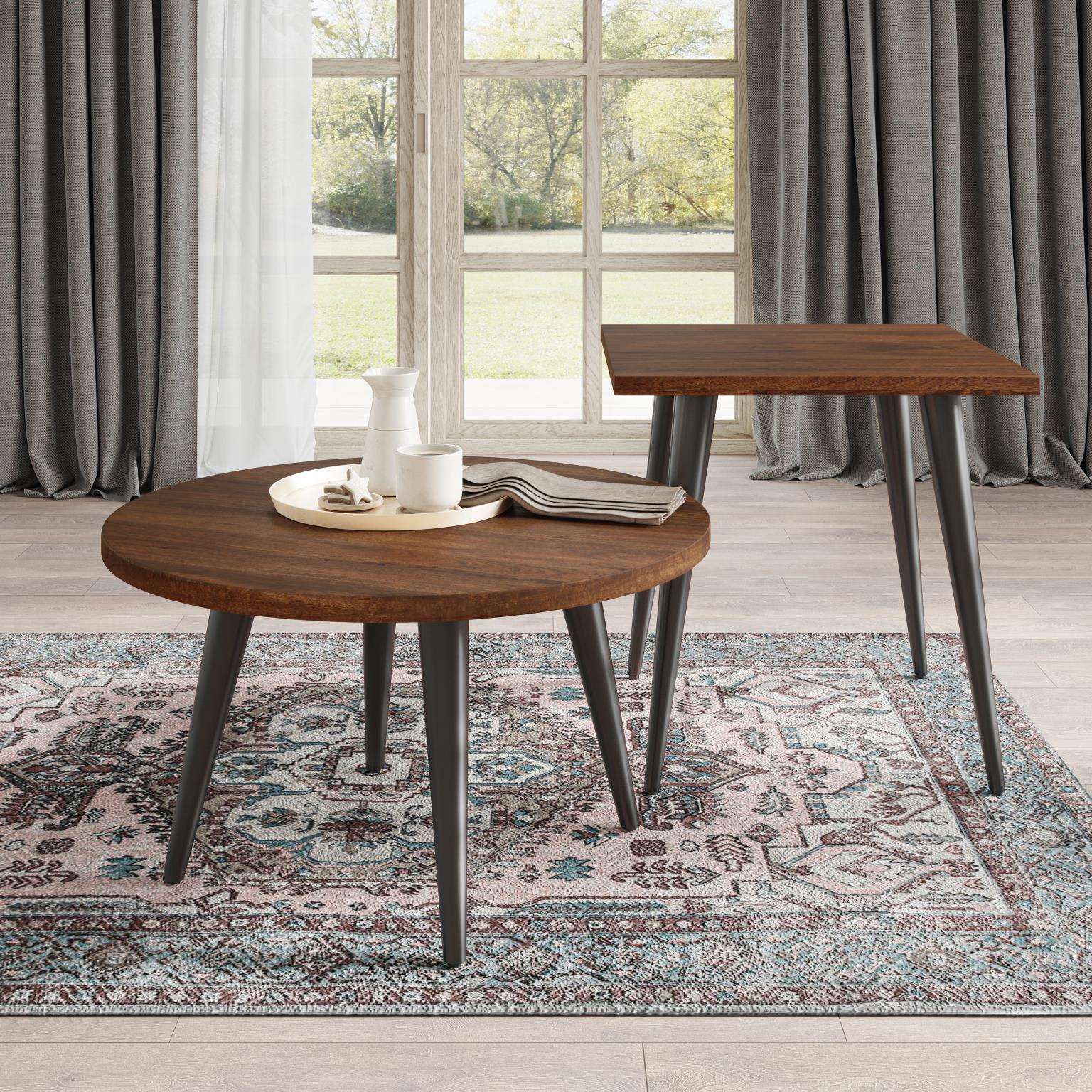 Prelude Cocktail Table Round Walnut by Homeportonline
