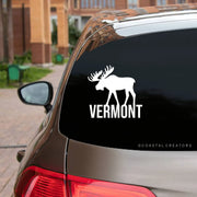 Sale!Vermont Moose Vinyl Window Sticker Decal