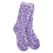 Socks - Knit Pickin' Fireside Crew OS Purple Leopard by Homeportonline