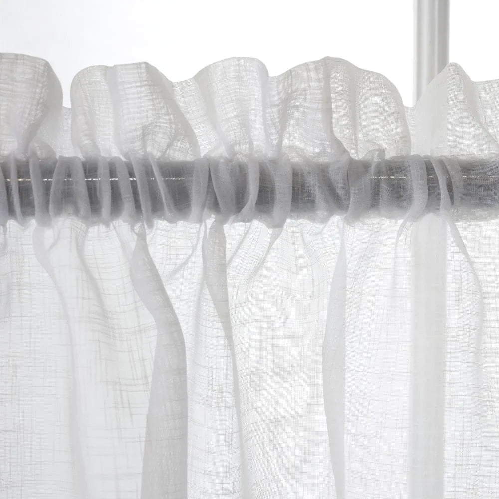Cote D'Azure Tier Set Cafe Curtain Pair & Valance 52"w x 24" Long (Total For Tier Pair) by Homeportonline