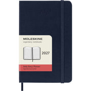 Moleskine Classic 12 Month 2027 Daily Planner, Hard Cover, Pocket (3.5 x 5.5), Sapphire Blue, 400 pages