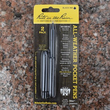 Rite in the Rain - 2 Pack All-Weather Pocket Pen