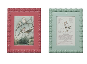Frame Wood Hobnail Aqua or Hot Pink 5" x 7" (Sold Individually) by Homeportonline