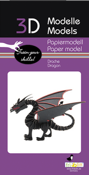 3D Paper Model Kit Dragon by Homeportonline