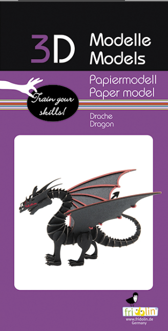 3D Paper Model Kit Dragon by Homeportonline