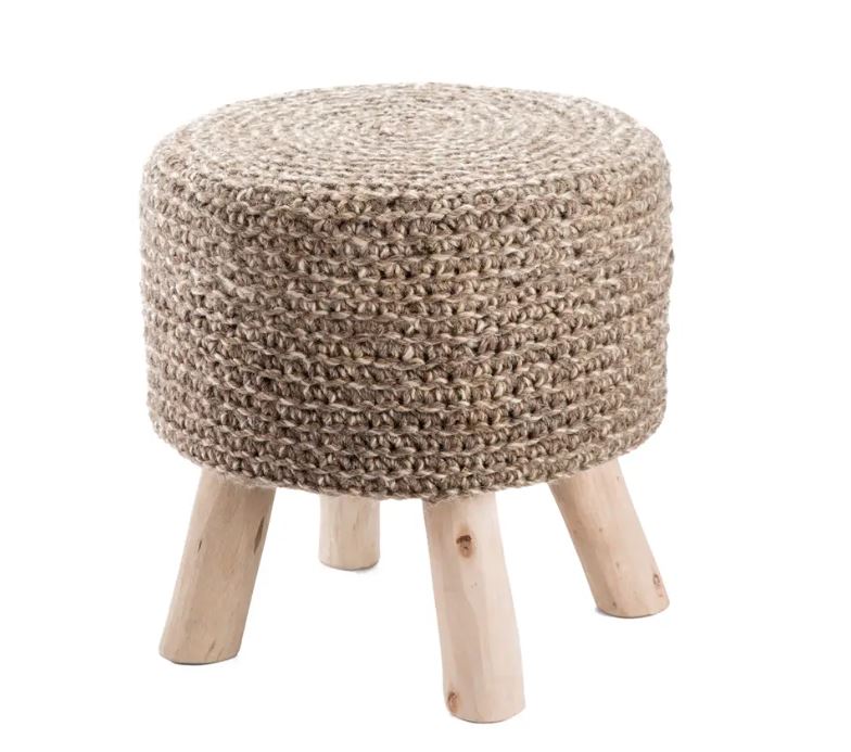 Westport By Rug Republic Pumice Stone Pouf by Homeportonline