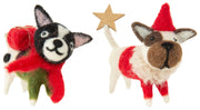 Holiday - Assorted Felt Christmas Puppies (Sold Individually) by Homeportonline