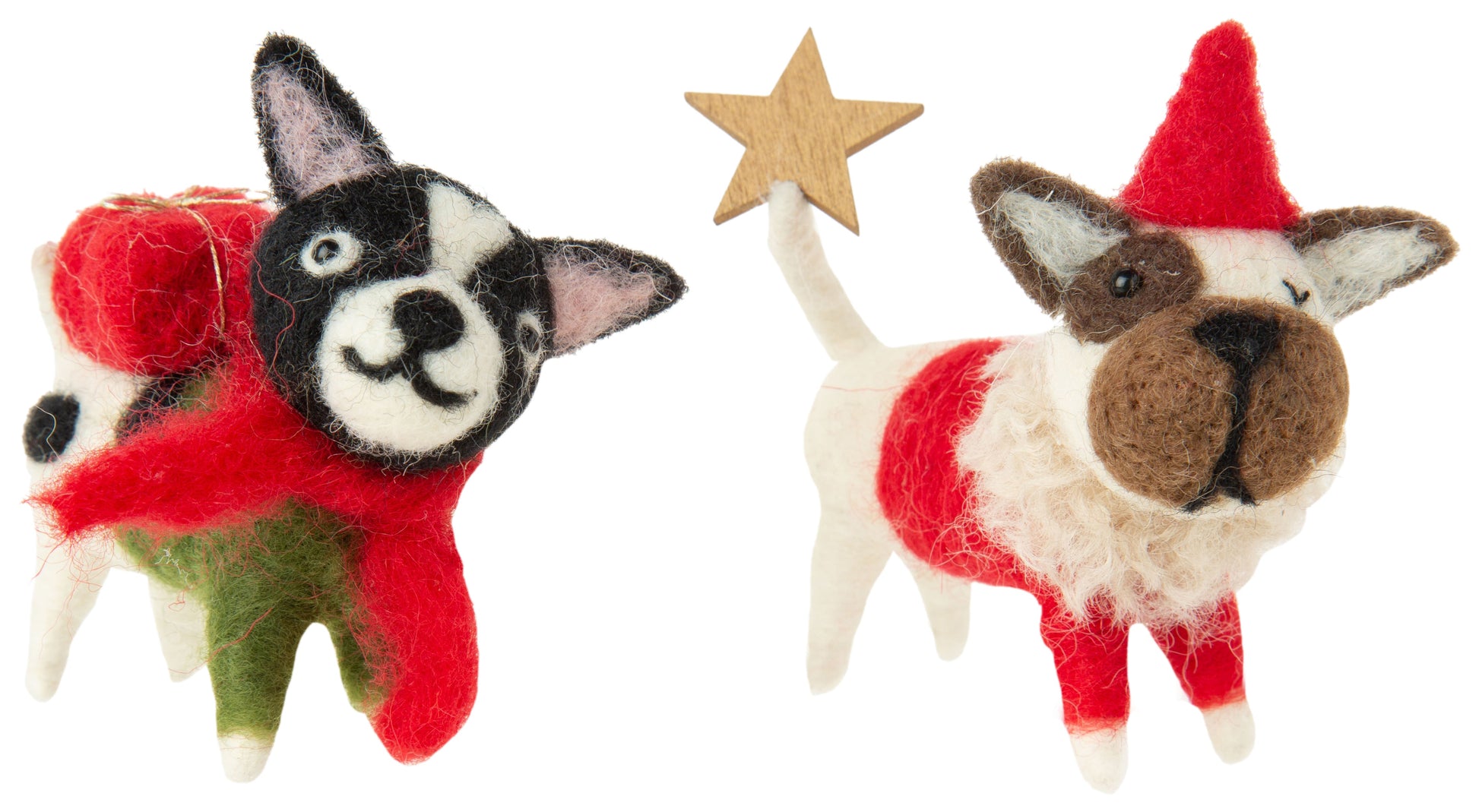 Holiday - Assorted Felt Christmas Puppies (Sold Individually) by Homeportonline