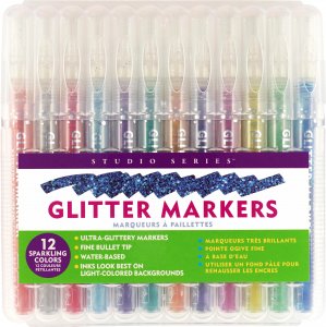 Art Center Markers Glitter 12 Colors by Homeportonline