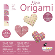 Funny Origami 20cm x 20cm Hearts by Homeportonline